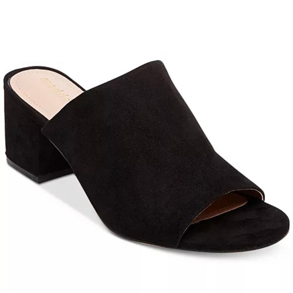 Madden Girl Women’s 6.5 Lorna Block Heel Slip On Mules